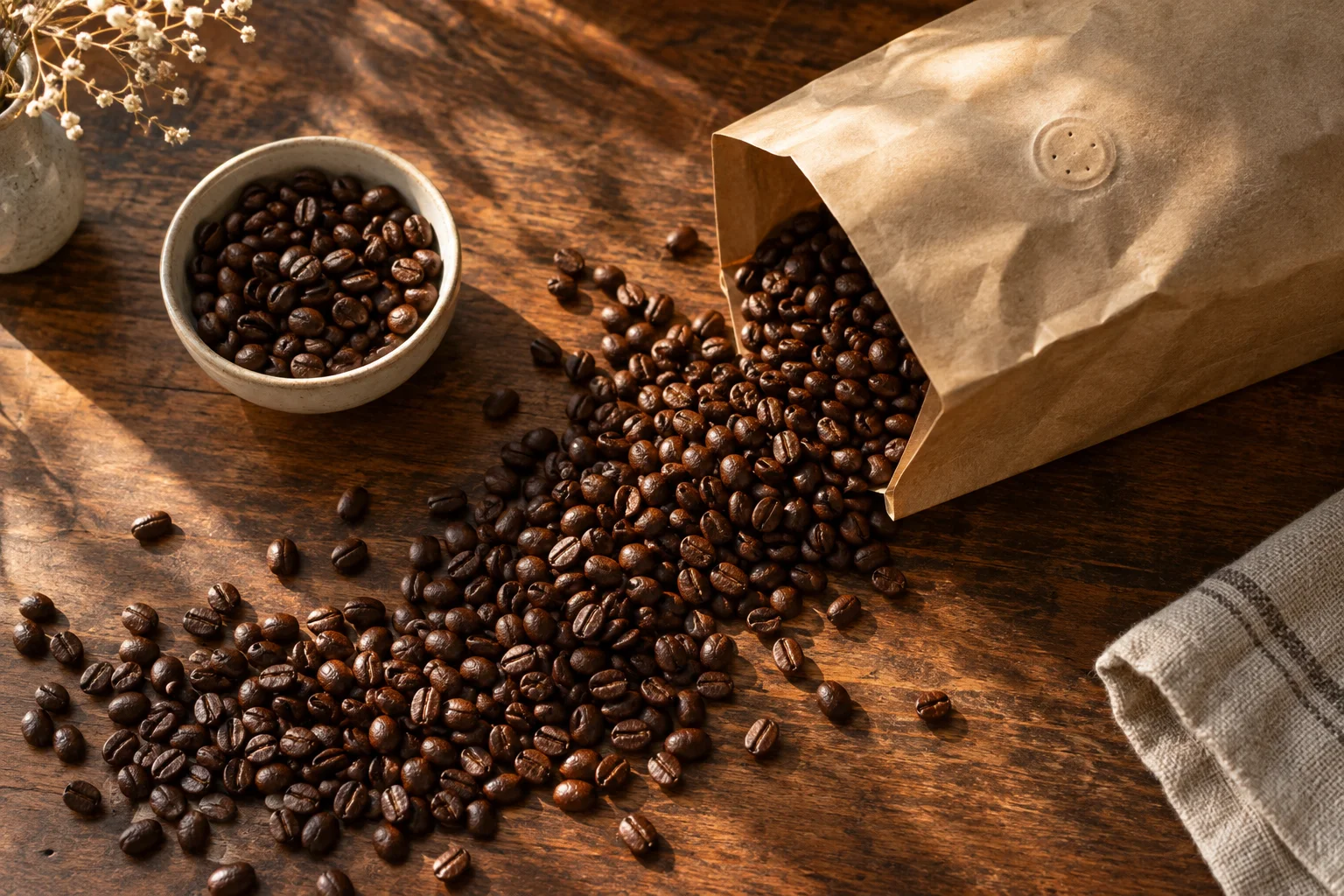 Coffee brewing still life for Resting Coffee After Roasting: Understanding Degassing